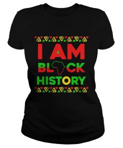 Ladies Tee I am black history shirt