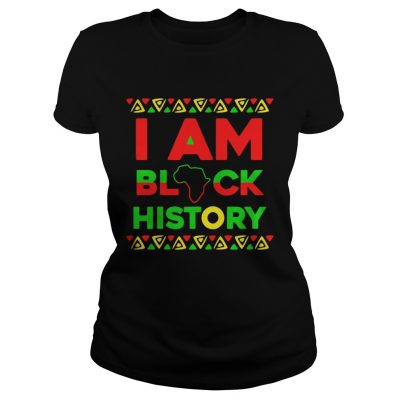 Ladies Tee I am black history shirt