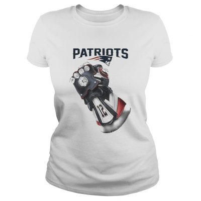 Ladies Tee Infinity Gauntlet New England Patriots Shirt