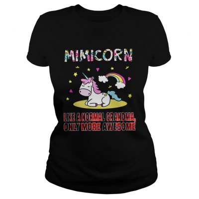 Ladies Tee Mini Corn like a normal grandma only more awesome shirt