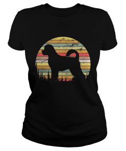 Ladies Tee Portuguese Water Dog Retro 70s Vintage Dog Lover Shirt