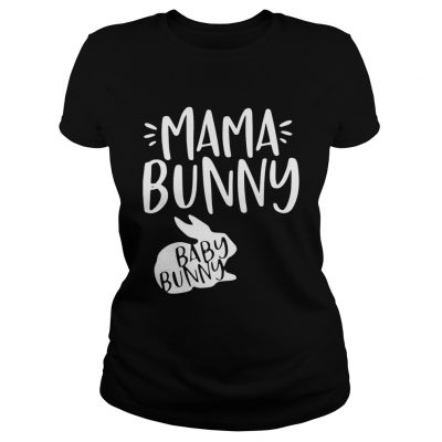 Ladies Tee Rabbit mama bunny baby bunny shirt