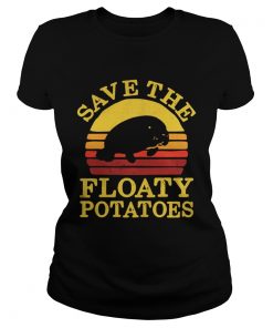 Ladies Tee Save the floaty potatoes sunset shirt