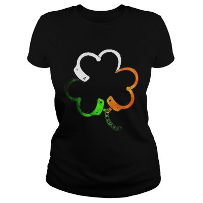 Ladies Tee Shamrock police saint patrick’s day T-Shirt