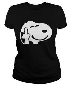 Ladies Tee Snoopy fuck you shirt