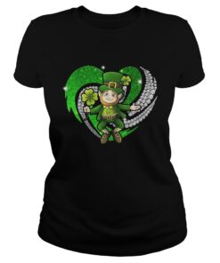 Ladies Tee St Patricks Day Love Irish Bling shirt