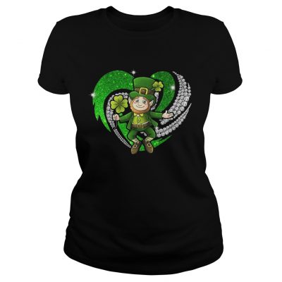 Ladies Tee St Patricks Day Love Irish Bling shirt