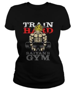 Ladies Tee Super Saiyan train hard Saiyans Gym shirt