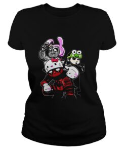 Ladies Tee Team Hello Kitty Deadpool Colossus And Negasonic Teenage Warhead shirt