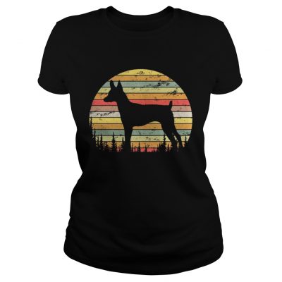 Ladies Tee Toy Fox Terrier Dog Retro 70s Vintage Dog Lover Shirt