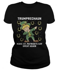 Ladies Tee Trumprechaun make st patricks day great again shirt