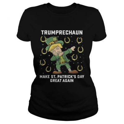 Ladies Tee Trumprechaun make st patricks day great again shirt