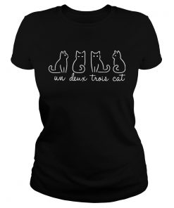 Ladies Tee Un Deux Trois Cat shirt