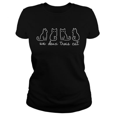 Ladies Tee Un Deux Trois Cat shirt