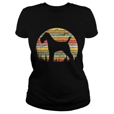 Ladies Tee Wire Hair Fox Terrier Dog Retro 70s Vintage Dog Shirt