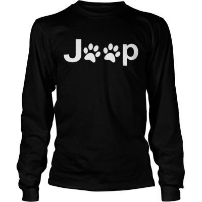 Longsleeve Tee Dog paws jeep shirt