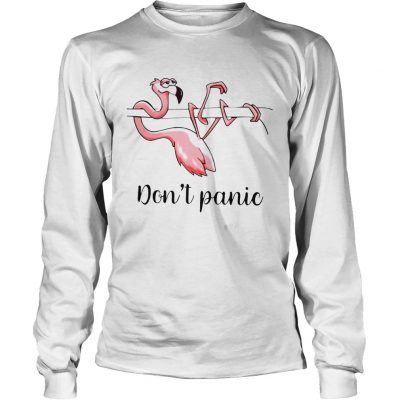 Longsleeve Tee Flamingo dont panic shirt