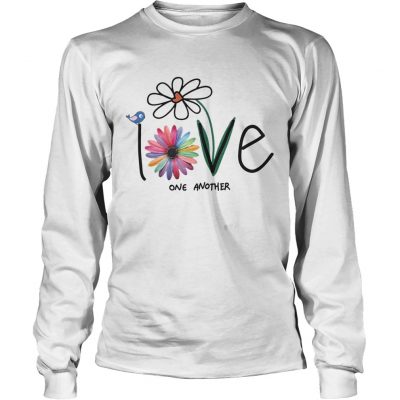 Longsleeve Tee Flower love one another shirt