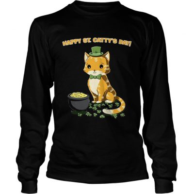 Longsleeve Tee Happy St Cattys day shirt