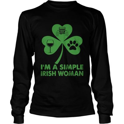 Longsleeve Tee Im A Simple Irish Woman Shirt