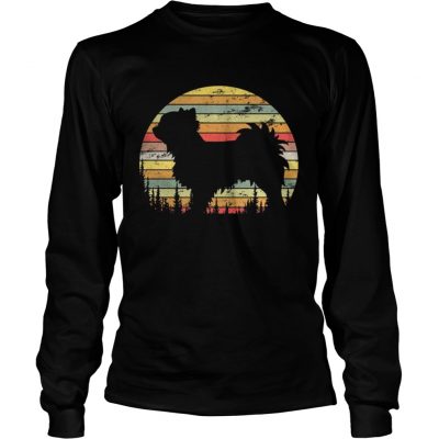 Longsleeve Tee Long Coat Chihuahua Retro 70s Vintage Dog Lover Shirt