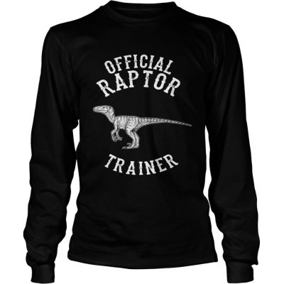 Longsleeve Tee Official Raptor Trainer Jurassic Dinosaur shirt