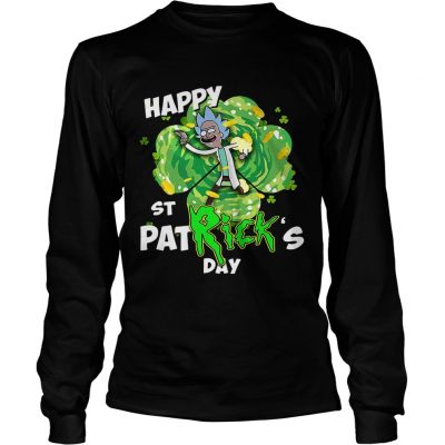 Longsleeve Tee Rick happy St Patricks day shirt