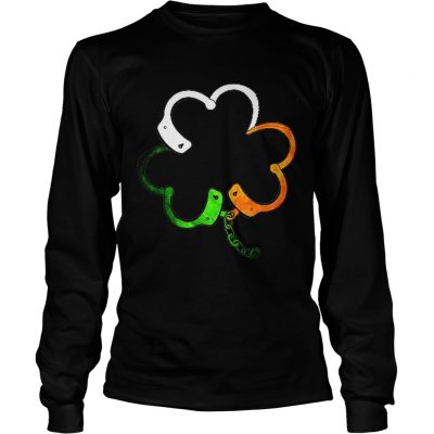 Longsleeve Tee Shamrock police saint patrick’s day T-Shirt