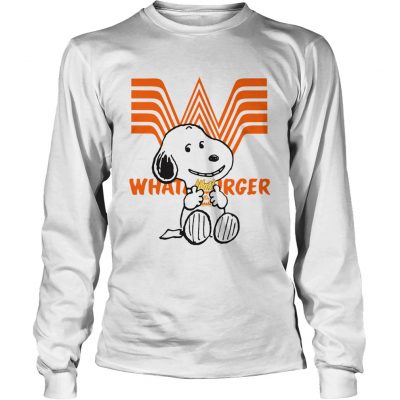 Longsleeve Tee Snoopy eating Whataburger shirt