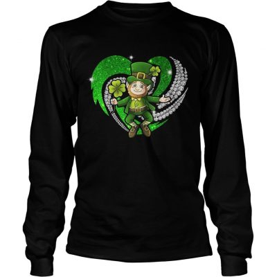 Longsleeve Tee St Patricks Day Love Irish Bling shirt