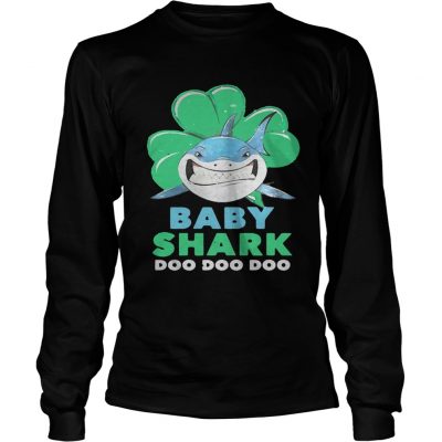 Longsleeve Tee St Patricks day baby shark shirt