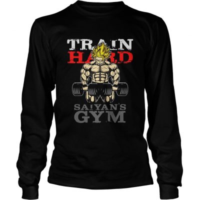 Longsleeve Tee Super Saiyan train hard Saiyans Gym shirt