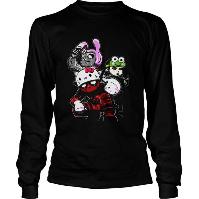 Longsleeve Tee Team Hello Kitty Deadpool Colossus And Negasonic Teenage Warhead shirt