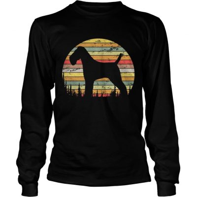 Longsleeve Tee Wire Hair Fox Terrier Dog Retro 70s Vintage Dog Shirt