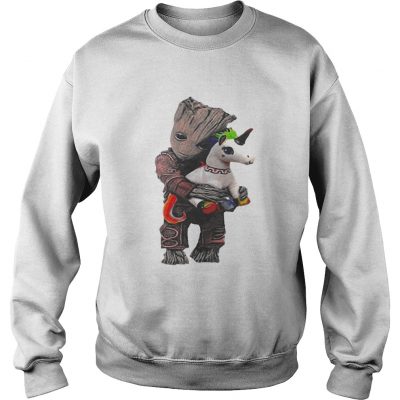 Sweatshirt Baby Groot hug unicorn shirt