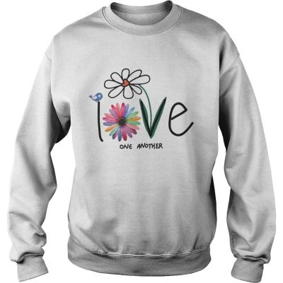 Sweatshirt Flower love one another shirt