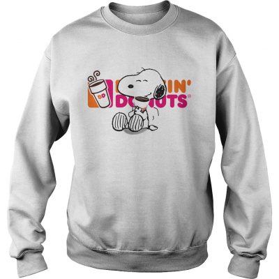 Sweatshirt Snoopy drinking Dunkin Donut shirt