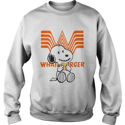 Sweatshirt Snoopy eating Whataburger shirt