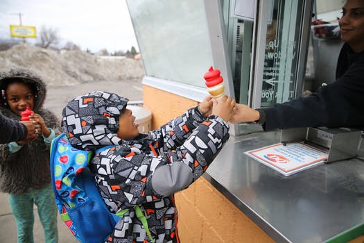 A spring tradition Dairy Queen is giving away free ice cream today