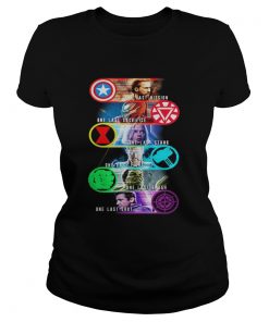 Avenger Endgame one last mission sacrifice stand fight smash shot ladies tee