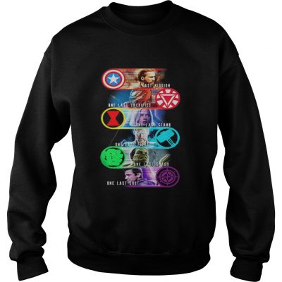 Avenger Endgame one last mission sacrifice stand fight smash shot sweatshirt