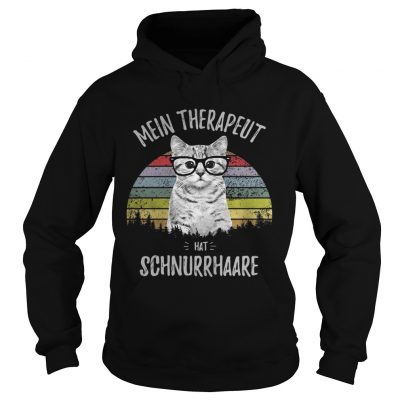 Cat Mein Therapeut hat Schnurrhaare hoodie