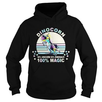 Dinocorn 50 unicorn 50 Dinosaur 100 Magic hoodie