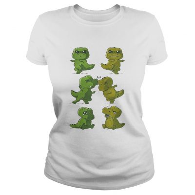 Dinosaurs Trex fusion dance ladies tee