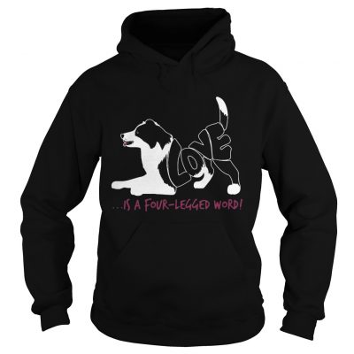 Dog love is a fourlegged word hoodie