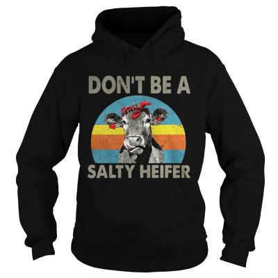 Dont be a salty heifer retro hoodie