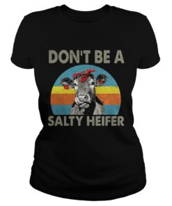 Dont be a salty heifer retro ladies tee