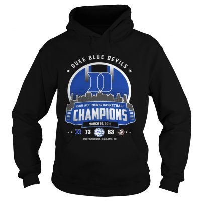 Duke blue devils 2019 acc mens basketball champion hoodie