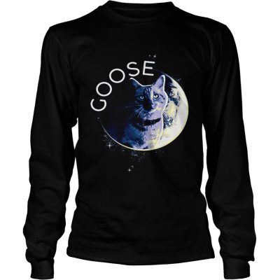 Flerken Goose the Cat in the moon longsleeve tee