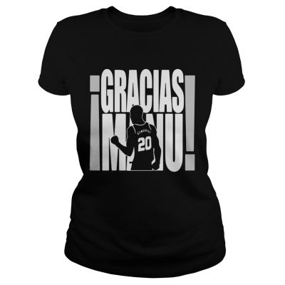 Gracias Manu Ginobili 20 ladies tee